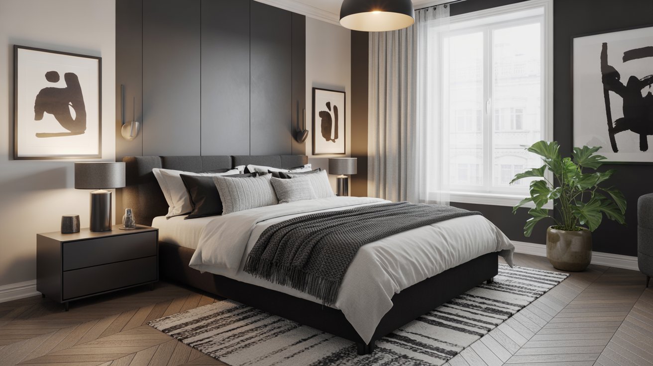 Black and White Bedroom Ideas