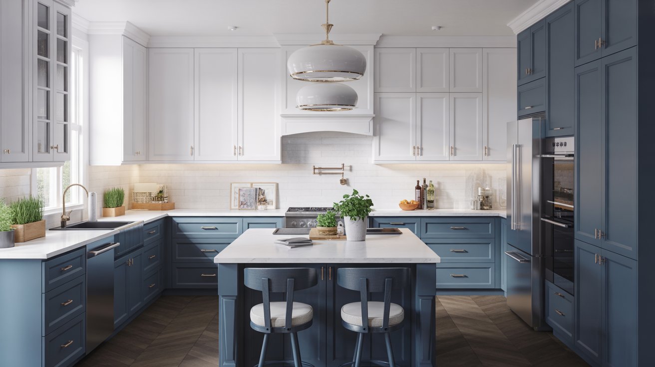 Two Tone Kitchen Cabinet