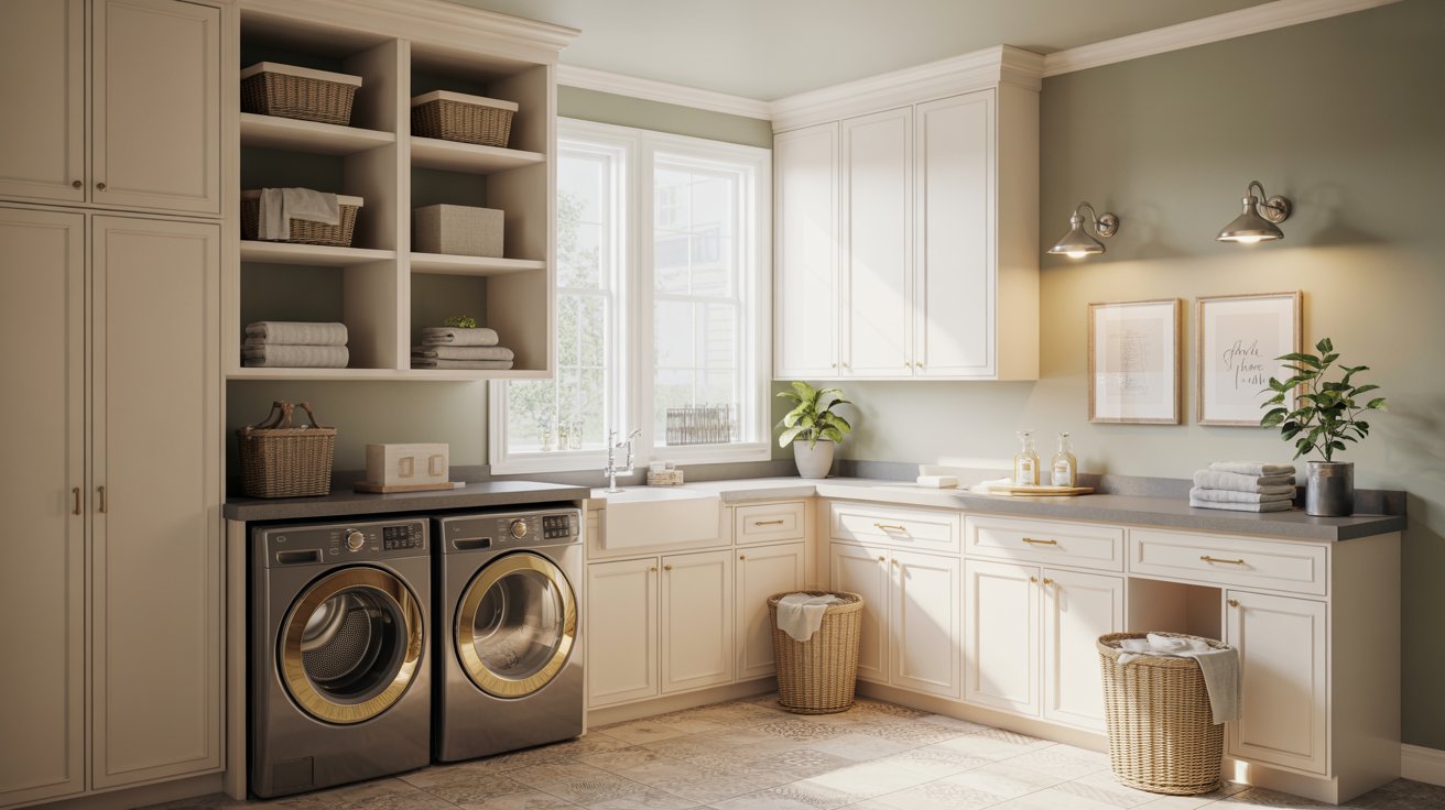 elegant laundry room