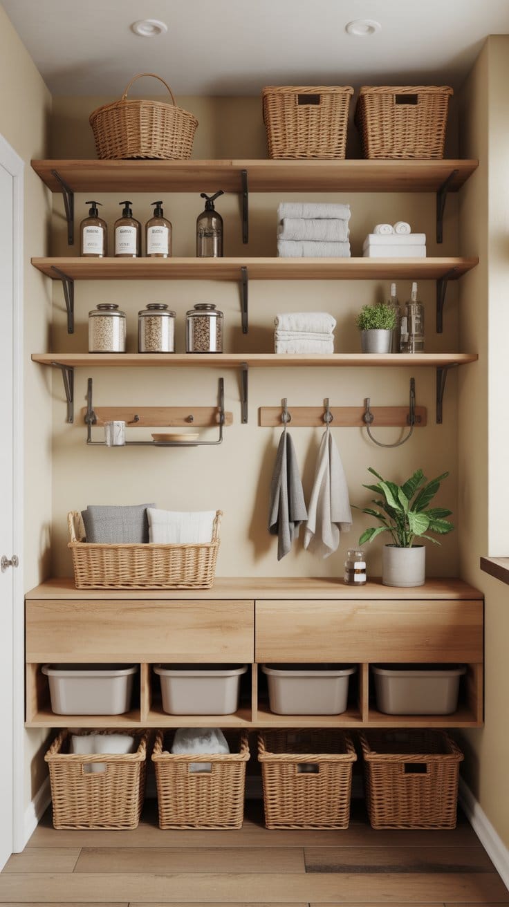 Floating Shelves and Wall-Mounted Storage