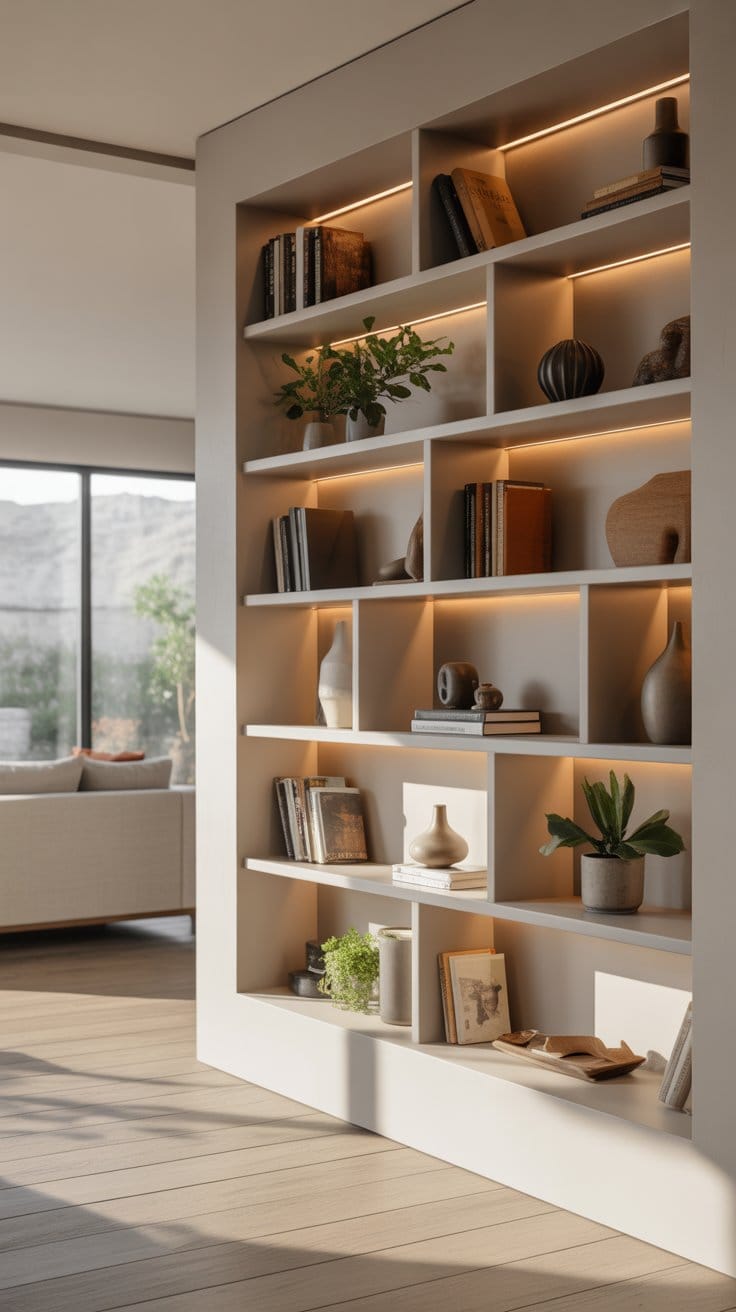 Home Design Inspiration from Modern Built In Shelves