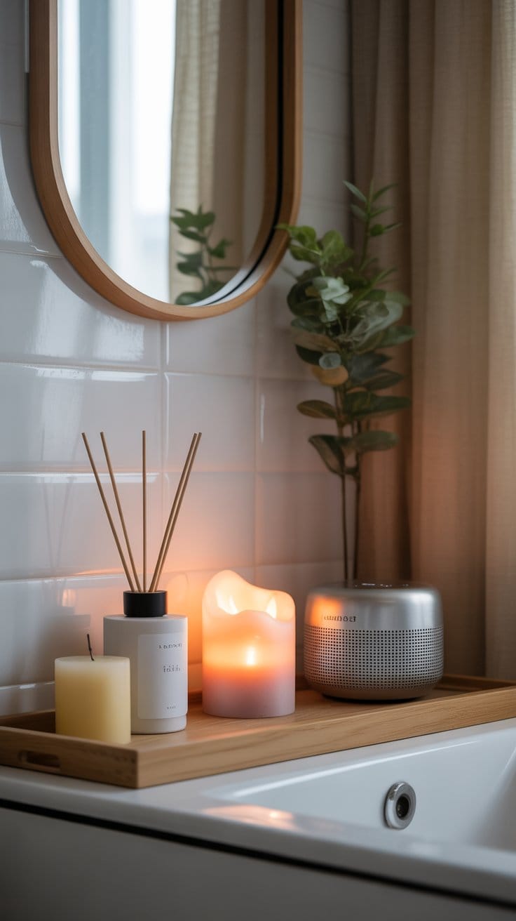 Include Subtle Fragrance and Soft Sounds
