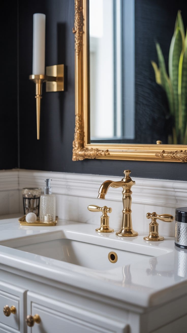 Incorporate Metallic Accents