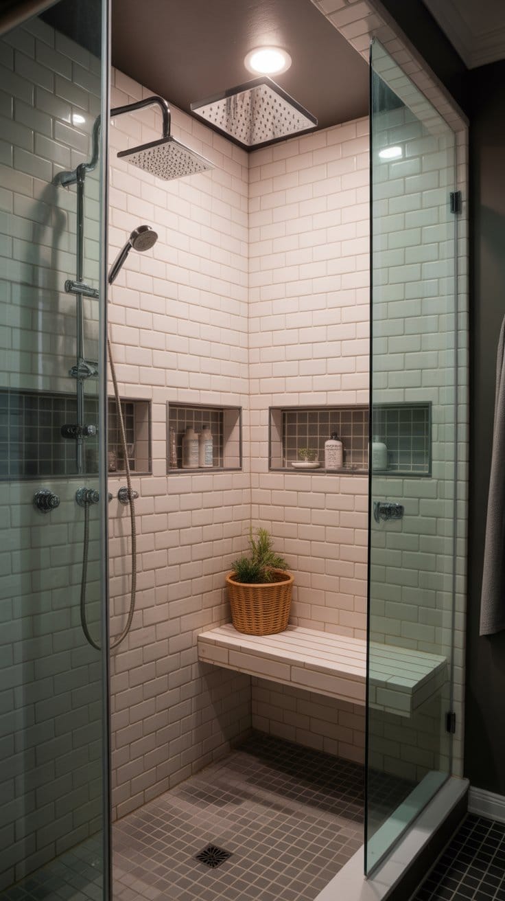 Install Steam Shower Features