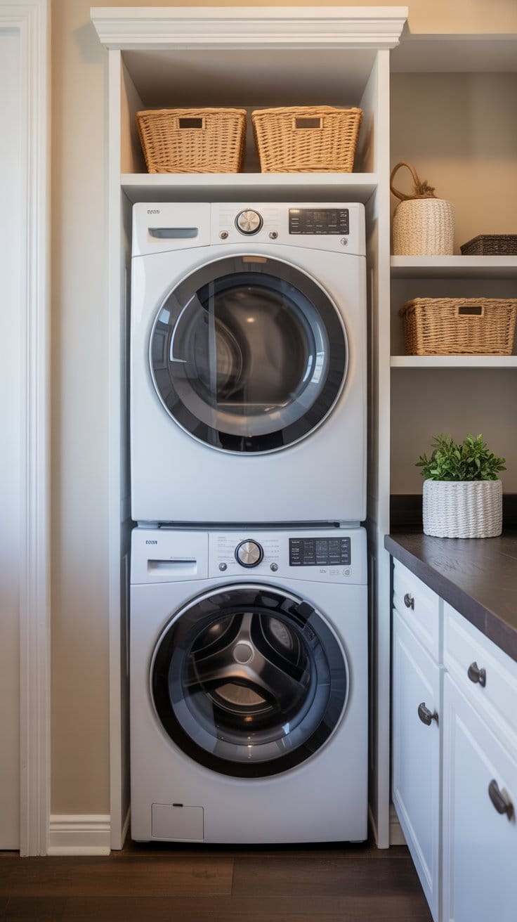 Stackable Washer and Dryer Setups