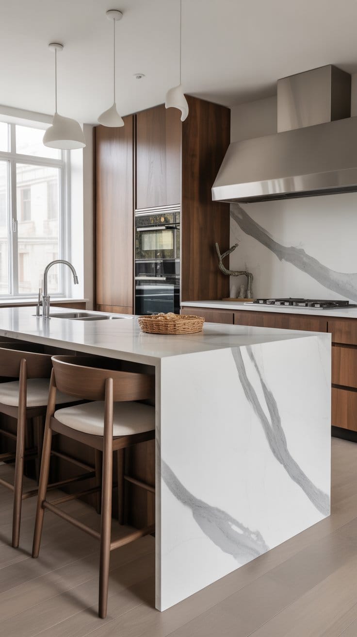 Try a Waterfall Edge Design