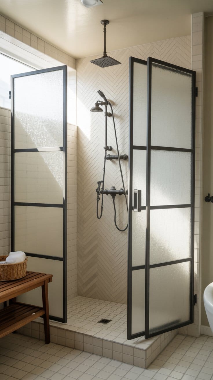 Use Frosted or Patterned Glass