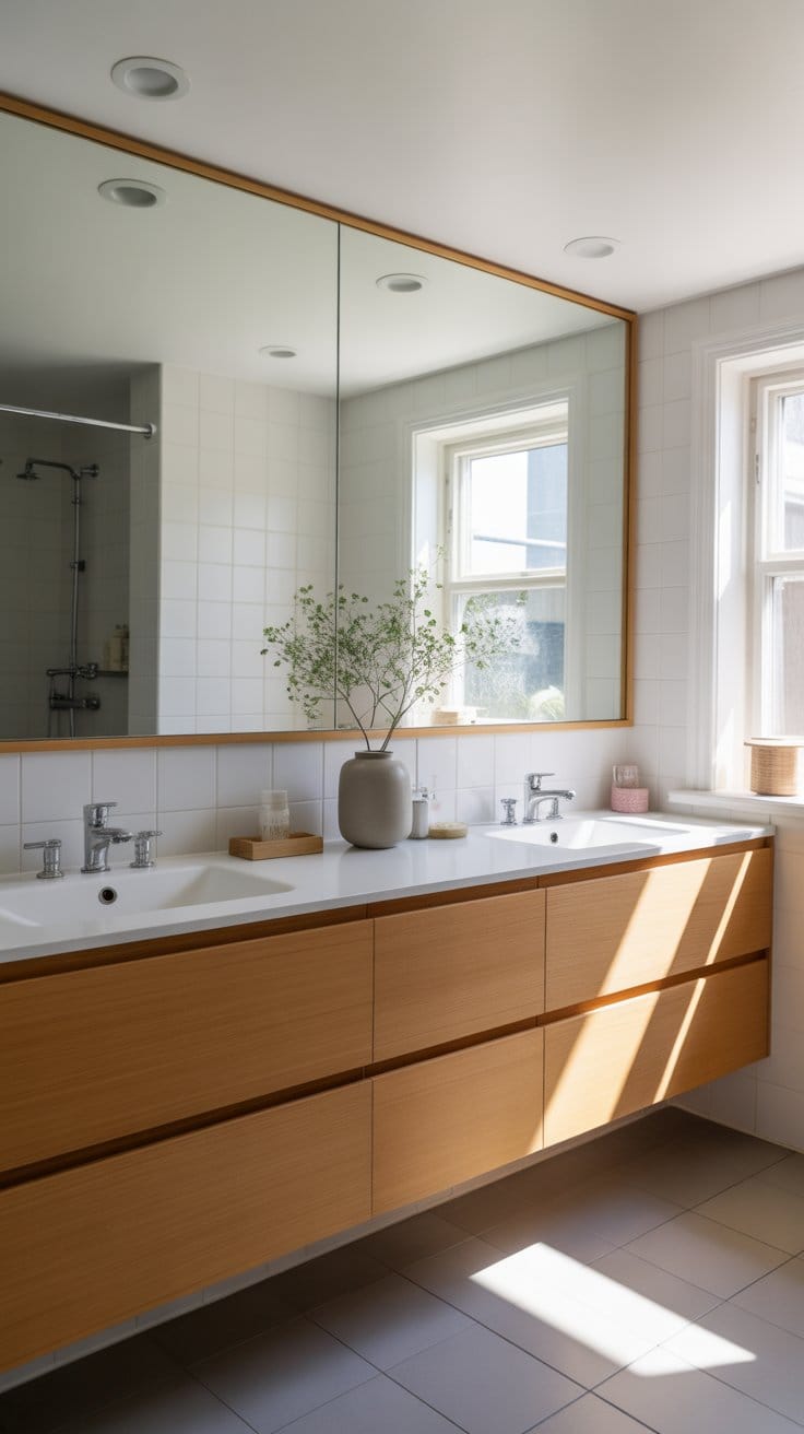 Use Large Mirrors to Reflect Light