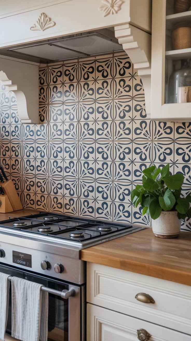Use Patterned Cement Tiles