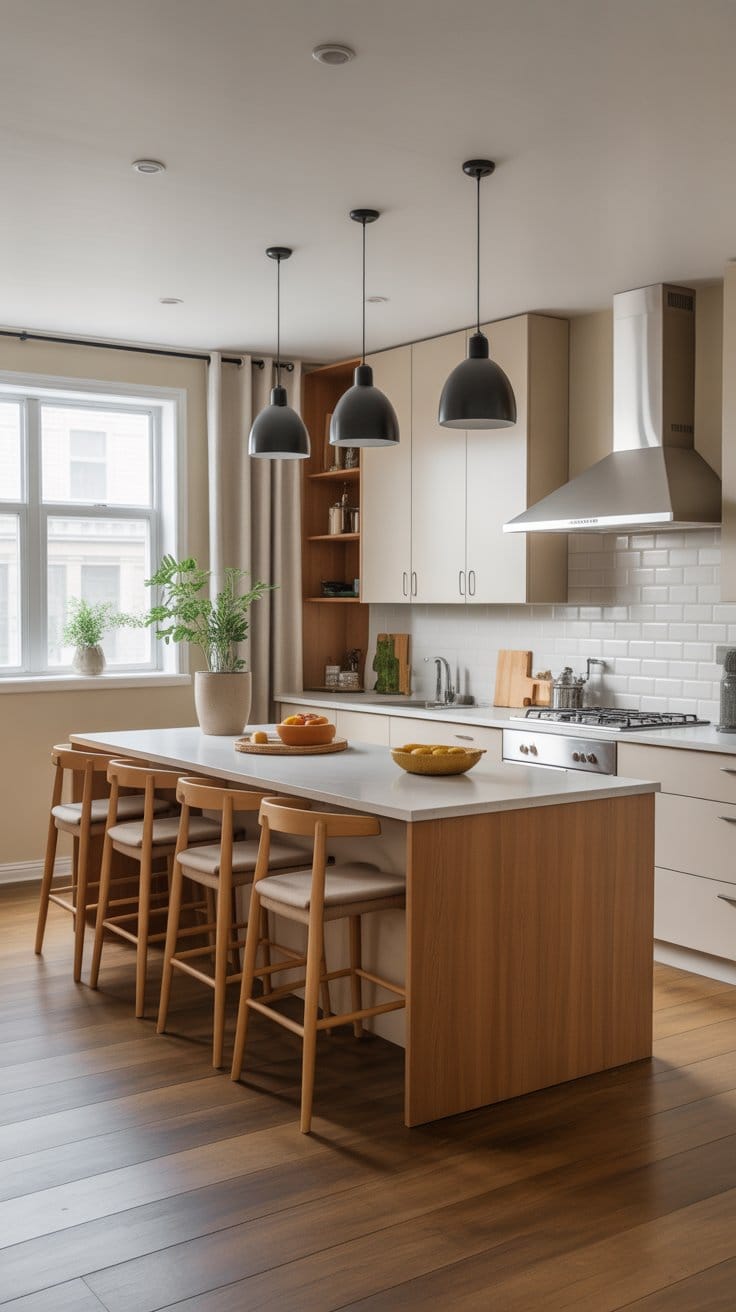 Use a Kitchen Island as a Divider