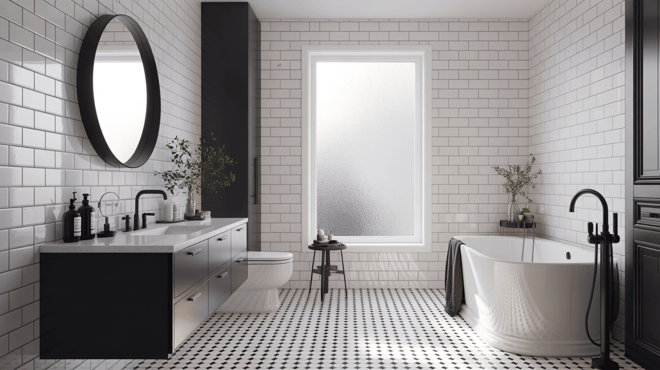 20 Stunning Black and White Bathroom Ideas For a Timeless Look