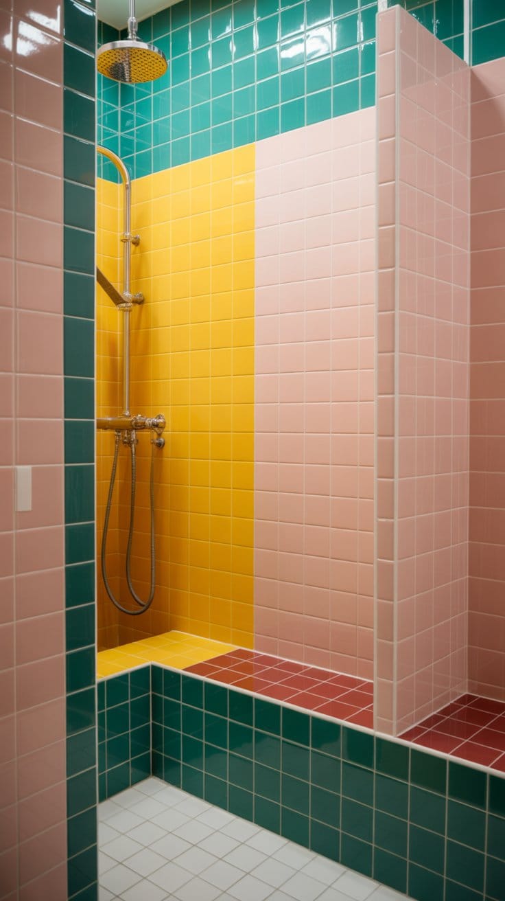 Colorful Tiles to Brighten the Space