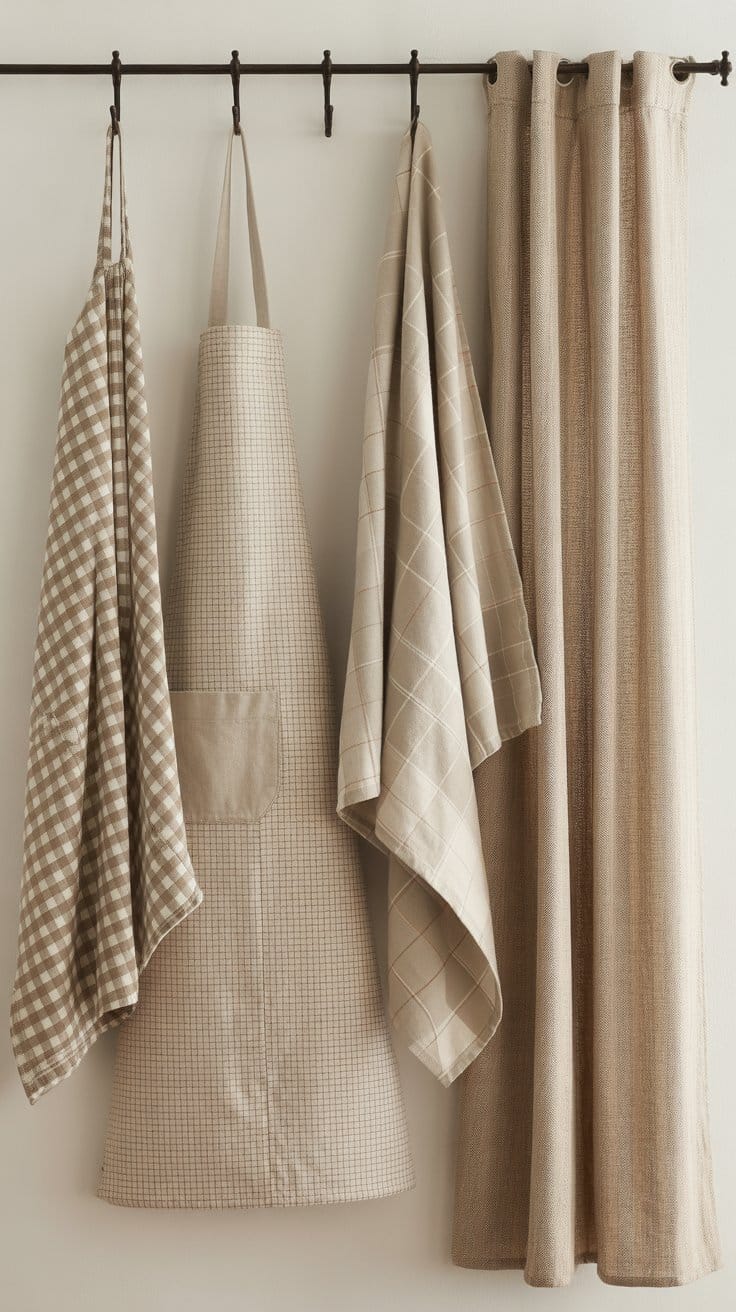 Country Kitchen Textiles Aprons, Towels, and Curtains