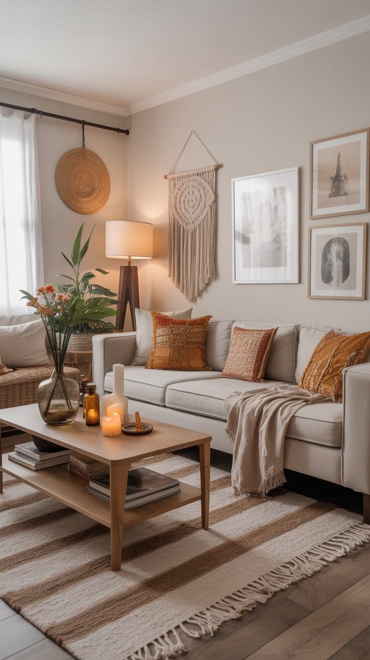 Final Touches to Perfect Your Boho Living Room Decor