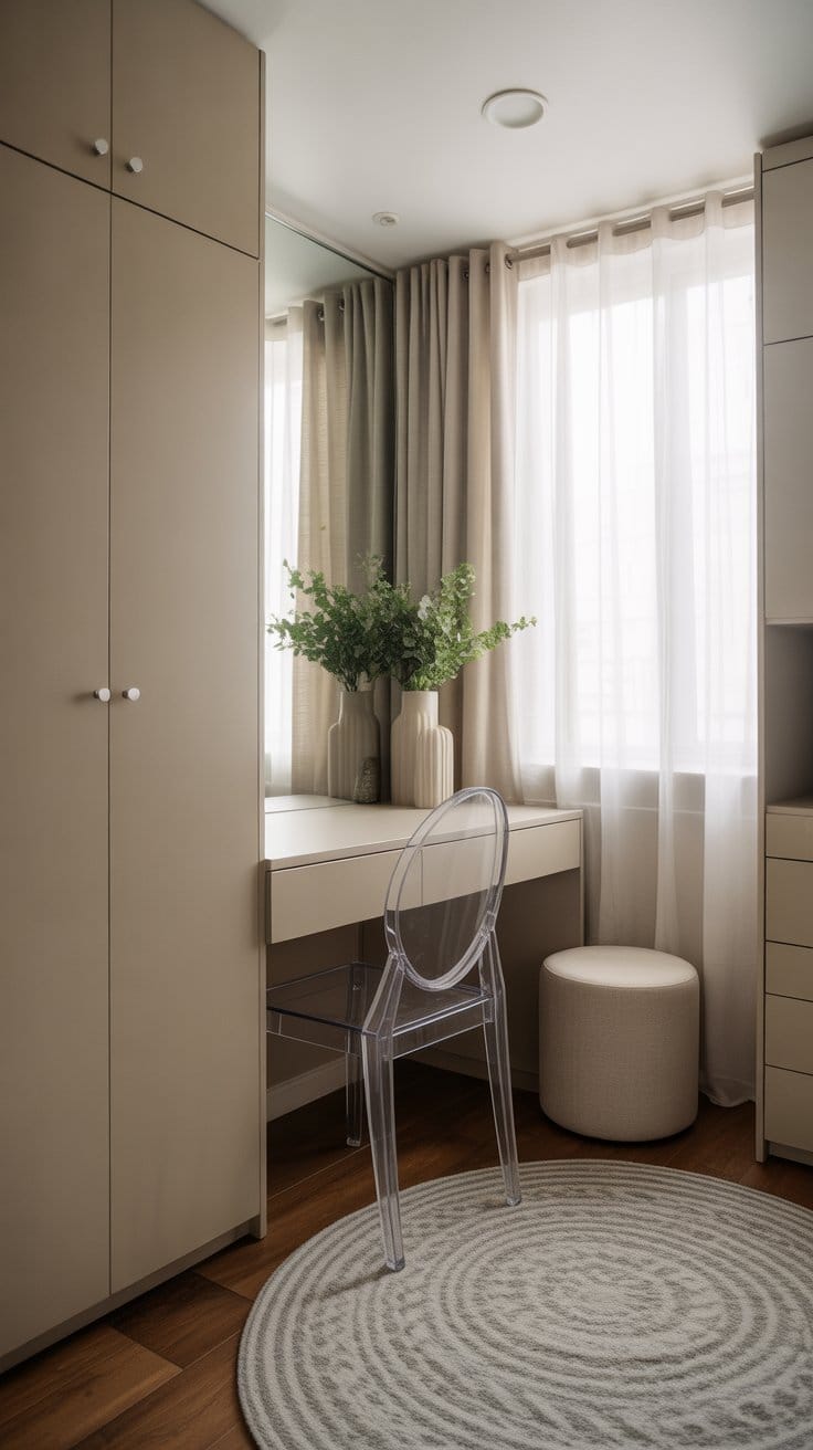 Incorporate Mirrors or Glass Elements