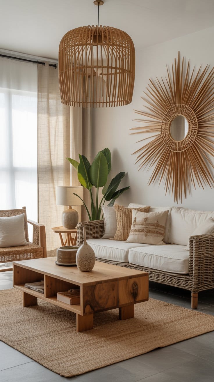 Incorporate Natural Materials for a Warm Atmosphere