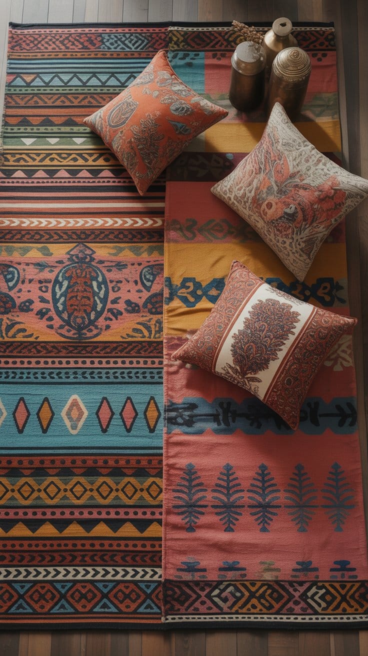 Layer Your Space with Artistic Patterns and Prints