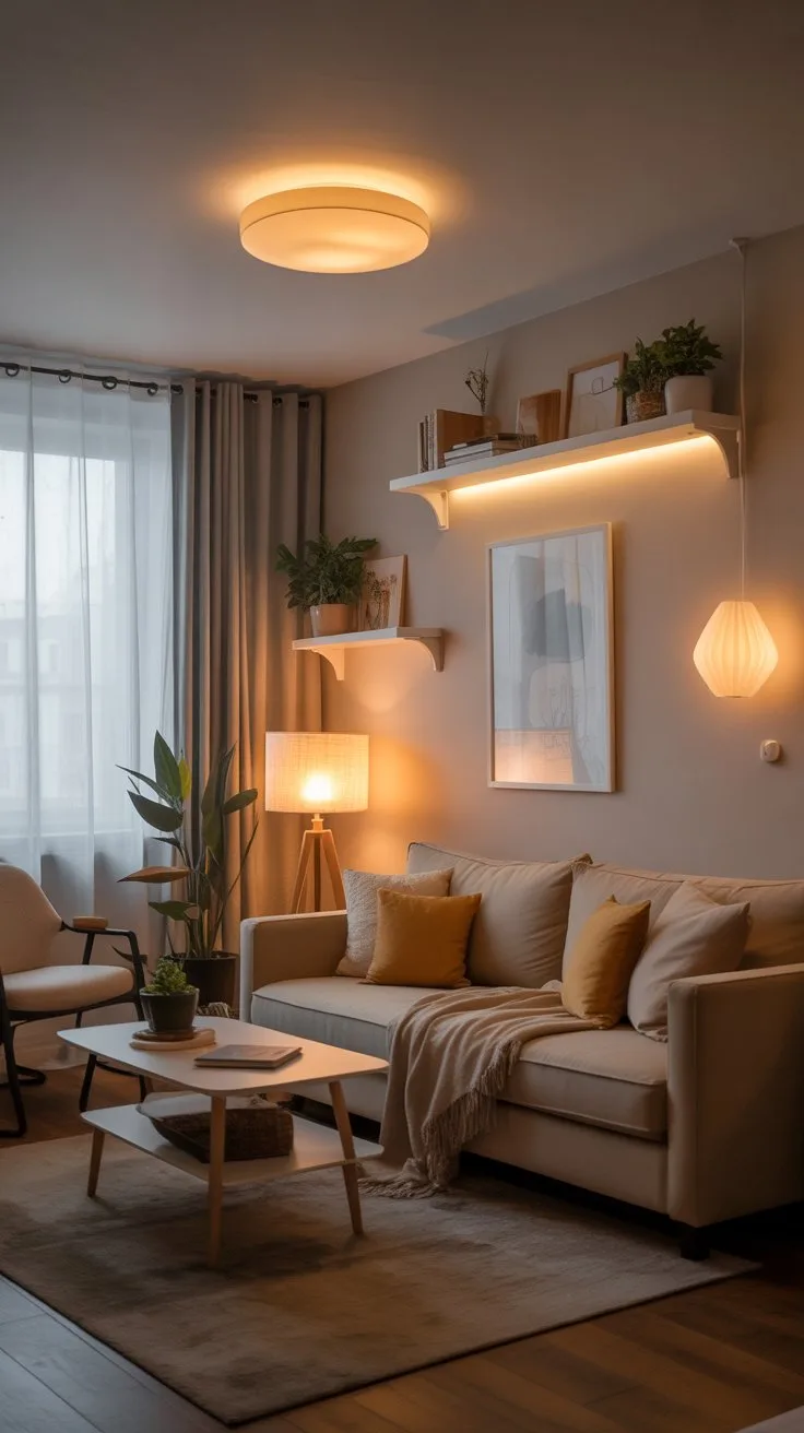 Lighting Ideas for Small Apartment Living Rooms