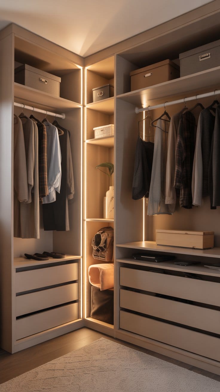 Lighting Tips to Enhance Your Wardrobe Design