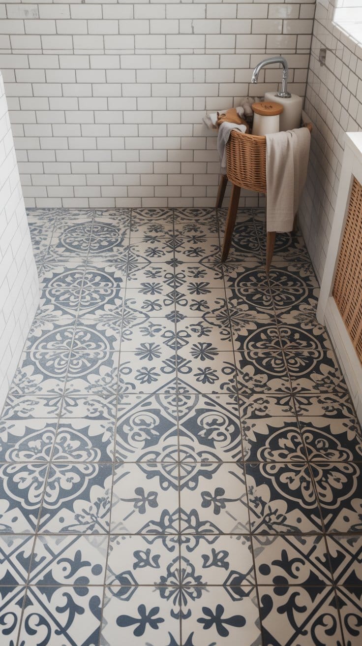 Patterned Floor Tiles That Pop