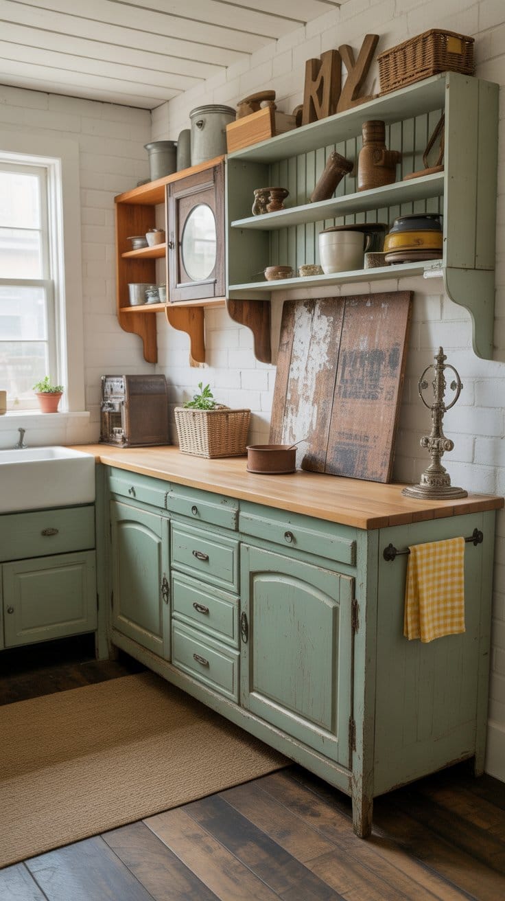 Repurposed Furniture for a Truly Unique Kitchen