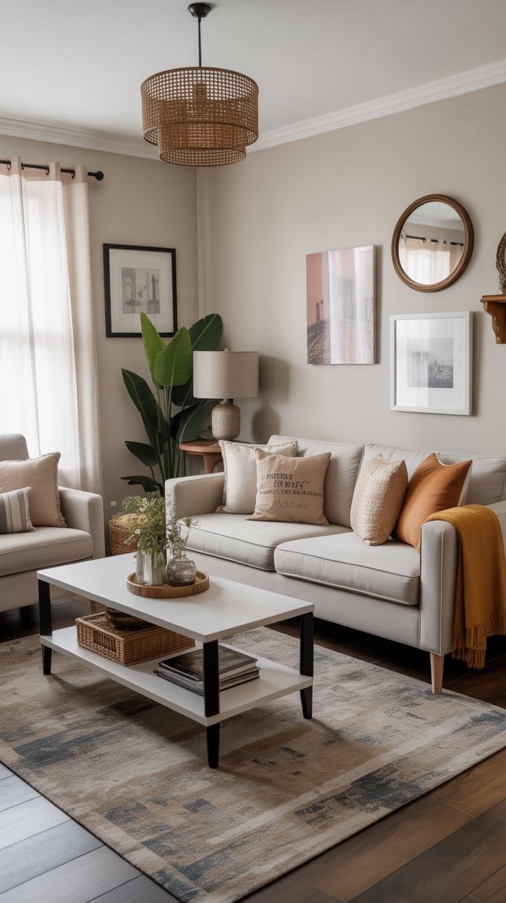 Small Apartment Living Room Decor on a Budget