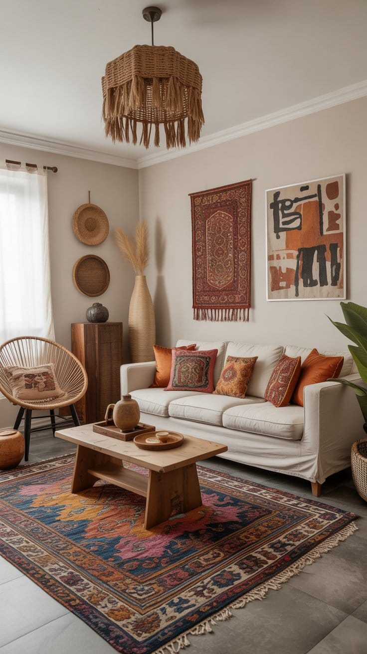 The Free-Spirited Charm of Boho Living Room Decor