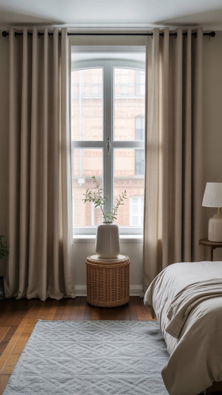 Use Curtains to Add Height